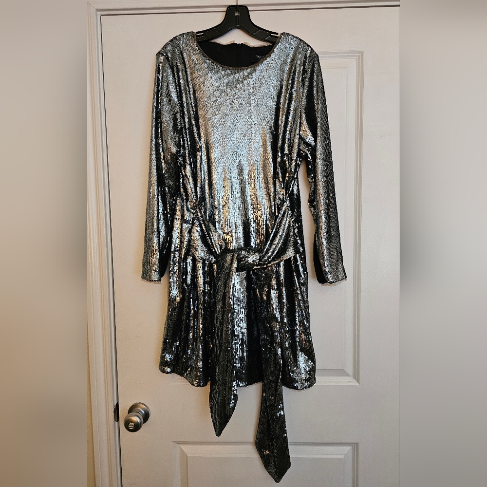 NWT Toccin Sequined Party Dress - Size 16